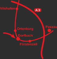 Anfahrt zu Motorfun3 in Dorfbach bei Ortenburg